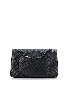 Chanel So Black Reissue 2.55 Flap Bag Chevron Sheepskin 226 (view 2)