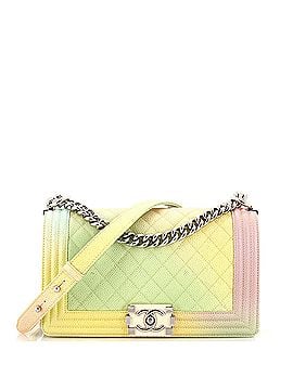 Chanel Rainbow Boy Flap Bag Quilted Painted Caviar Old Medium (view 1)