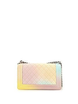 Chanel Rainbow Boy Flap Bag Quilted Painted Caviar Old Medium (view 2)