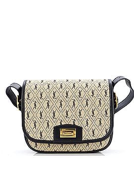 Saint Laurent Flap Satchel Monogram All Over Canvas and Leather Small (view 1)