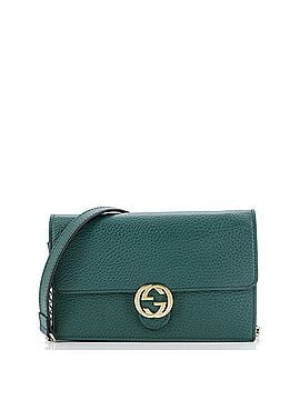 Gucci Interlocking Wallet on Chain Leather (view 1)