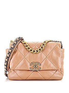 Chanel 19 Flap Bag Quilted Iridescent Calfskin Medium (view 1)