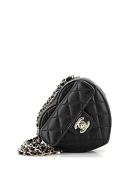 Chanel CC in Love Heart Clutch with Chain Quilted Lambskin (view 1)