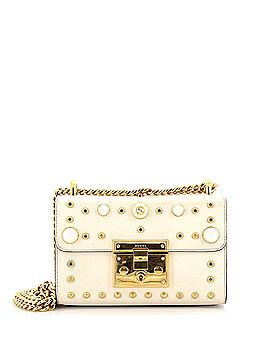Gucci Pearly Padlock Shoulder Bag Studded Leather Small (view 1)