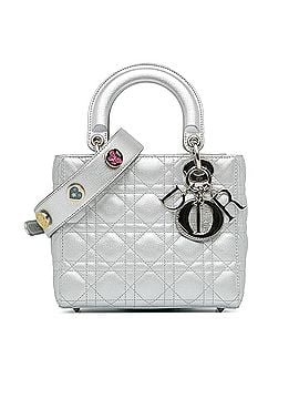 Dior Small Metallic Grained Calfskin Cannage Lucky Badges My Lady Dior (view 1)