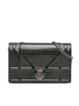 Dior Metallic Patent Microcannage Diorama Wallet on Chain (view 1)