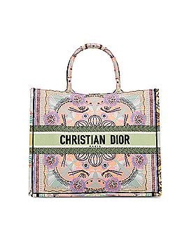 Dior Large Embroidered Canvas Book Tote (view 1)