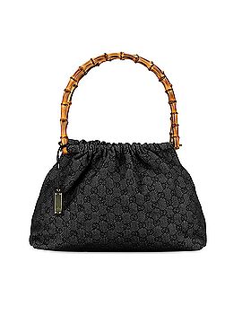 Gucci GG Denim Bamboo Handbag (view 1)