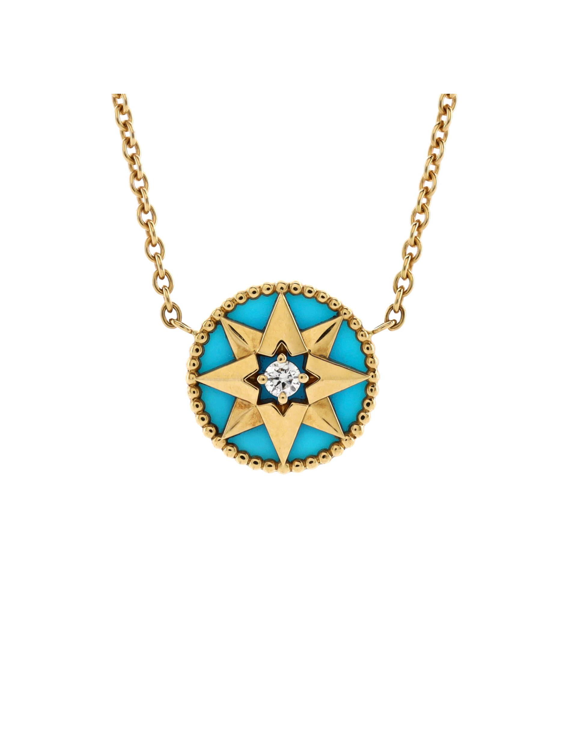 ROSE DES VENTS YELLOW GOLD NECKLACE main image 1