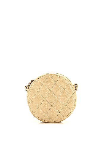 Chanel Round Clutch with Chain Quilted Iridescent Caviar Mini (view 2)