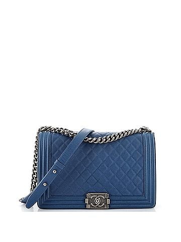 Chanel Boy Flap Bag Quilted Caviar New Medium (view 1)