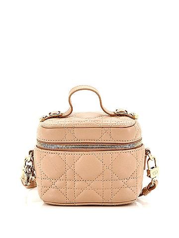 Christian Dior Lady Dior Vanity Case Cannage Quilt Lambskin Micro (view 1)