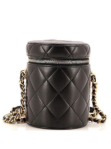 Chanel Side Note Vanity Case Quilted Lambskin Small (view 1)