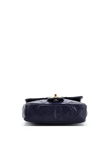 Chanel Crystal Pearls Chain Flap Bag Quilted Calfskin Small (view 2)