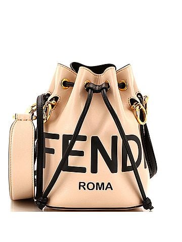 Fendi Logo Mon Tresor Bucket Bag Leather Mini (view 1)