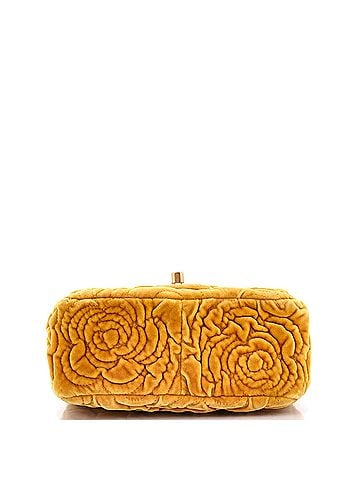 Chanel Square Classic Single Flap Bag Camellia Velvet Mini (view 2)