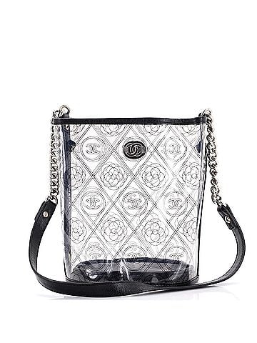 Chanel Camellia Coco Bucket Bag Printed PVC Medium (view 1)