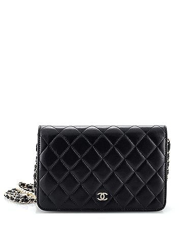 Chanel Pearl Strap Wallet on Chain Quilted Iridescent Lambskin (view 1)