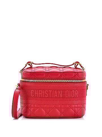 Christian Dior DiorTravel Convertible Vanity Case Cannage Quilt Lambskin Small (view 1)