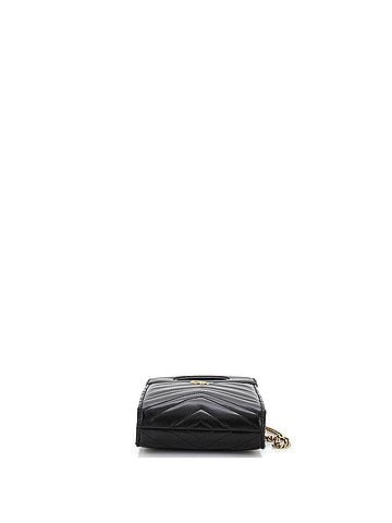 Gucci GG Marmont Top Handle Convertible Chain Tote Matelasse Leather Mini (view 2)
