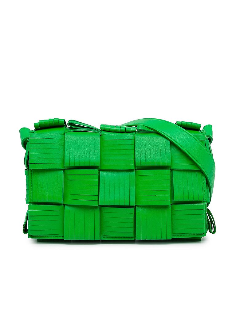 Bottega Veneta 100% Leather Green Nappa Intrecciato Fringed Cassette Crossbody One size - photo 1
