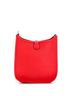 Hermès 100% Leather Red Long Strap Evelyne Bag Clemence TPM One size - photo 2