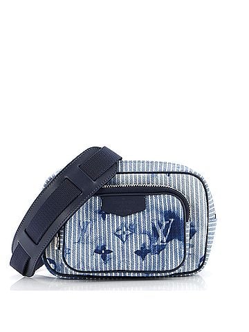 Louis Vuitton Outdoor Pouch Limited Edition Monogram Watercolor Stripes Denim (view 1)