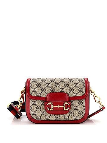 Gucci Horsebit 1955 Shoulder Bag GG Coated Canvas Mini (view 1)