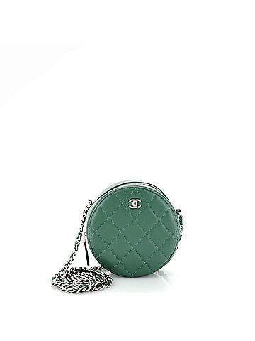 Chanel Round Clutch with Chain Quilted Lambskin Mini (view 1)