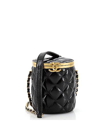 Chanel Crown Box Vanity Bag Quilted Patent Mini (view 1)