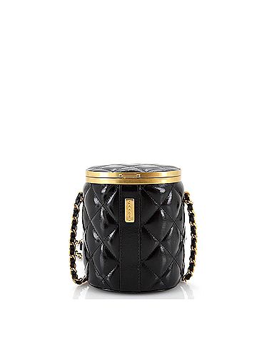 Chanel Crown Box Vanity Bag Quilted Patent Mini (view 2)