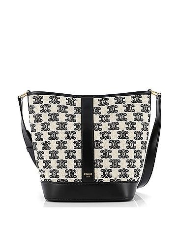 Céline Bucket Shoulder Bag Triomphe Canvas Small (view 1)