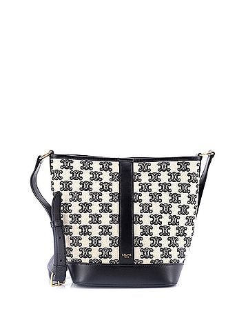 Céline Bucket Shoulder Bag Triomphe Canvas Small (view 1)