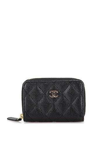Chanel CC Zip Coin Purse Quilted Caviar Small (view 1)