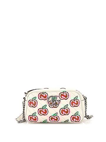 Gucci GG Marmont Shoulder Bag Printed Diagonal Quilted Leather Small (view 1)
