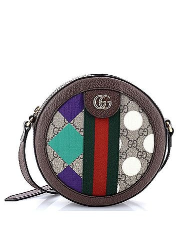 Gucci Ophidia Round Shoulder Bag Printed GG Coated Canvas Mini (view 1)