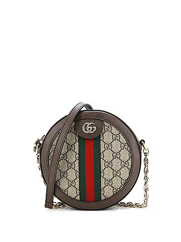 Gucci Ophidia Round Shoulder Bag GG Coated Canvas Mini (view 1)