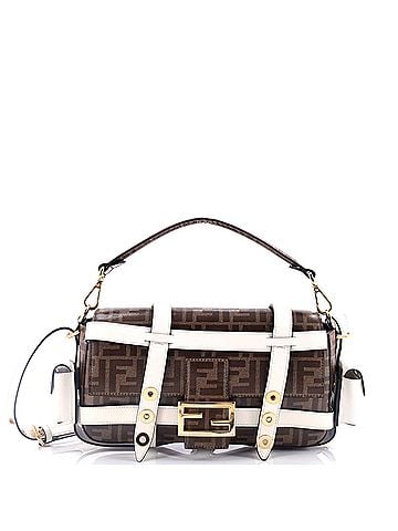 Fendi Baguette Cage Bag Zucca Coated Canvas and Leather Medium (view 1)