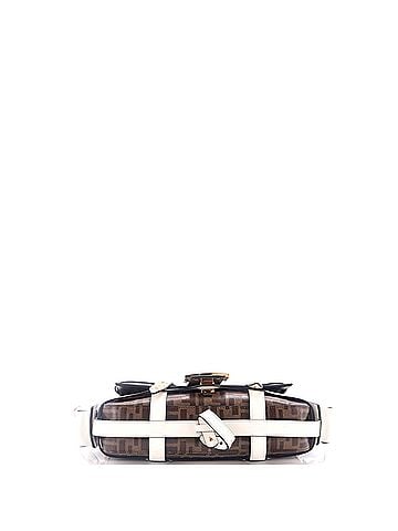 Fendi Baguette Cage Bag Zucca Coated Canvas and Leather Medium (view 2)