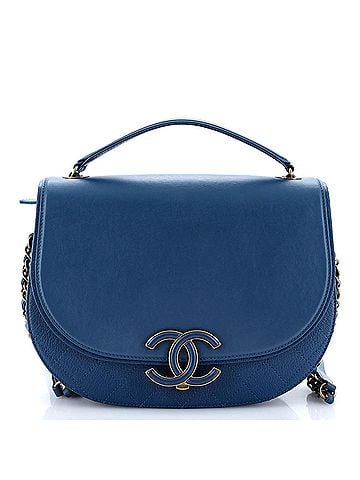 Chanel Coco Curve Flap Messenger Calfskin and Quilted Goatskin Medium (view 1)