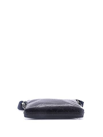 Gucci Convertible Messenger Bag GG Embossed Perforated Leather Medium (view 2)