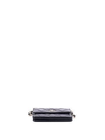 Chanel Camellia Bow Flap Card Holder with Chain Quilted Lambskin (view 2)