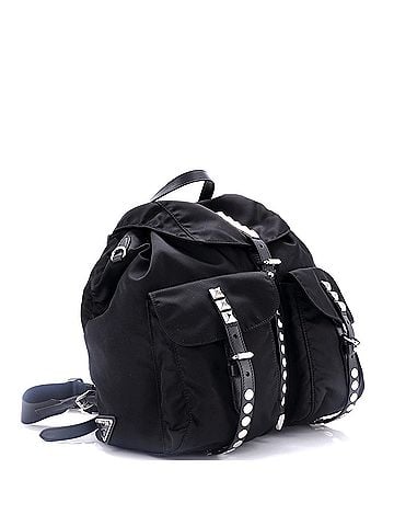 Prada New Vela Backpack Tessuto with Studded Leather (view 2)