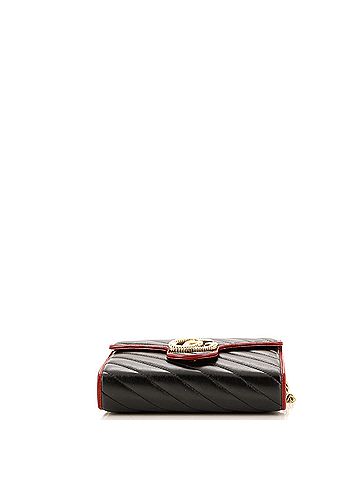 Gucci GG Marmont Chain Wallet Diagonal Quilted Leather Mini (view 2)