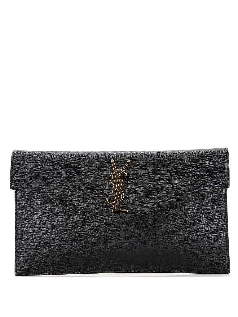 Saint Laurent 100% Leather Black Uptown Pouch Leather One size - photo 1