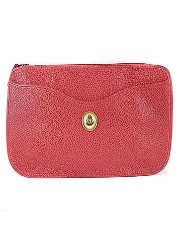 Dior Red Leather Clutch Bag (view 1)