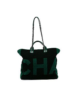 Chanel Large Shearling and Calfskin Deauville Shopping Tote (view 1)