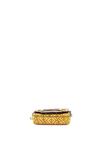 Fendi Chain Baguette Charm Bag Zucca Suede Nano (view 2)