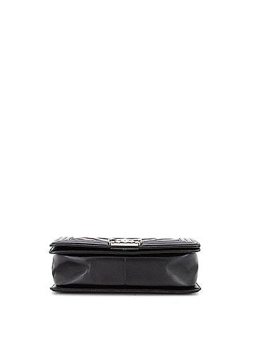 Chanel Boy Flap Bag Chevron Lambskin with Holographic PVC Old Medium (view 2)