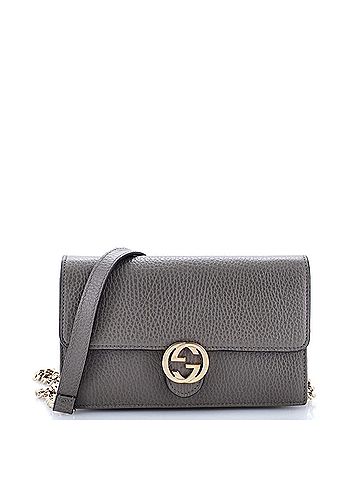 Gucci Interlocking Wallet on Chain Leather (view 1)